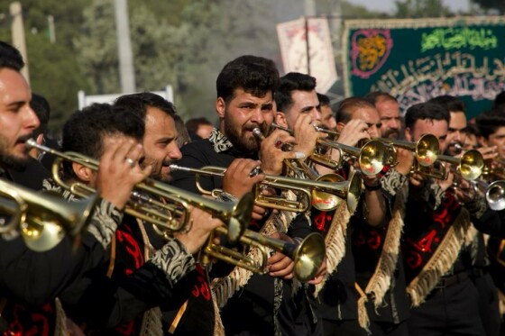 کاروان نمادین هشتم محرم در خمینی شهر