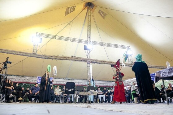 شام غریبان در خیمه هنر