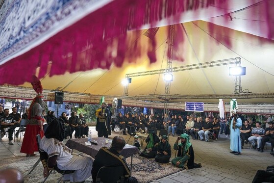 شام غریبان در خیمه هنر