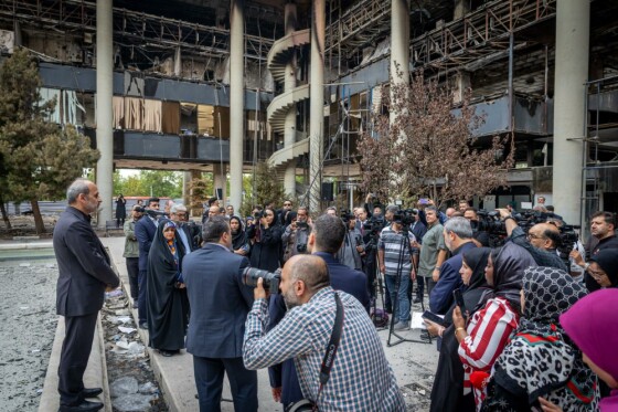 بازدید سفرای کشورهای خارجی از ساختمان شیشه ای صدا و سیما