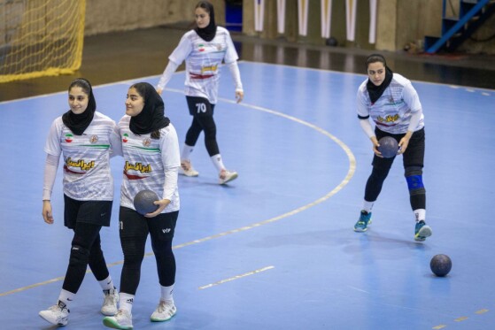 تمرین تیم های ملی جوانان و نوجوانان دختران هندبال