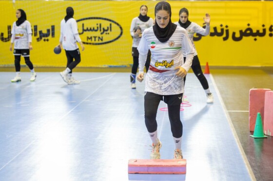 تمرین تیم های ملی جوانان و نوجوانان دختران هندبال