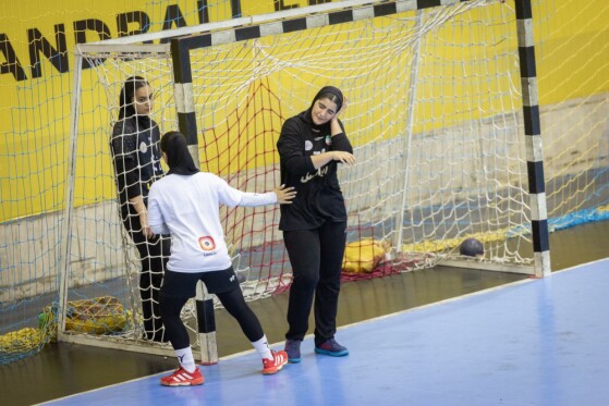 تمرین تیم های ملی جوانان و نوجوانان دختران هندبال