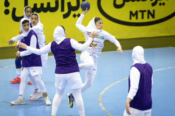 تمرین تیم های ملی جوانان و نوجوانان دختران هندبال