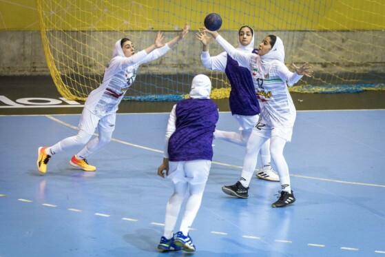 تمرین تیم های ملی جوانان و نوجوانان دختران هندبال