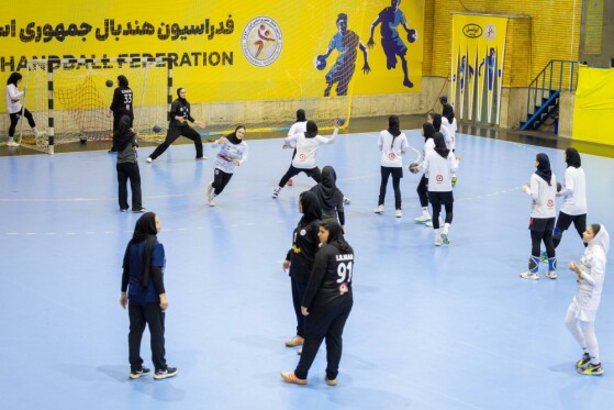 تمرین تیم های ملی جوانان و نوجوانان دختران هندبال