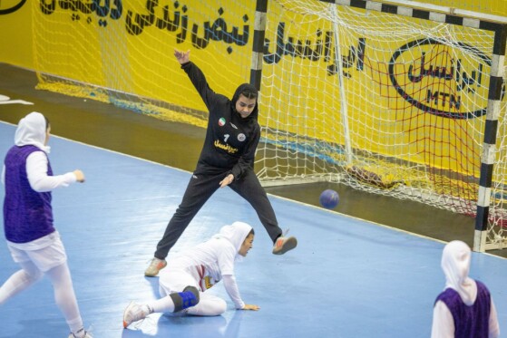 تمرین تیم های ملی جوانان و نوجوانان دختران هندبال