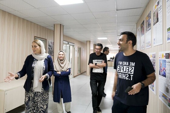 مهروز ساعی در تحریریه ایران