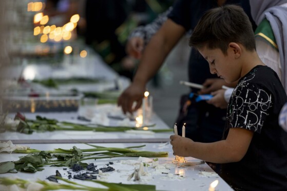 گردهمایی مردمی یادبود چهل و هفت کودک شهید