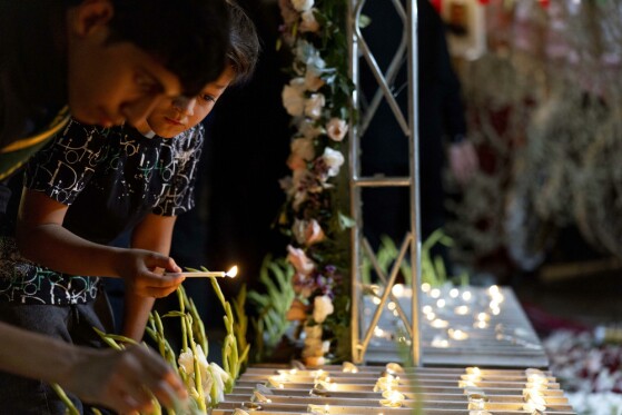 گردهمایی مردمی یادبود چهل و هفت کودک شهید