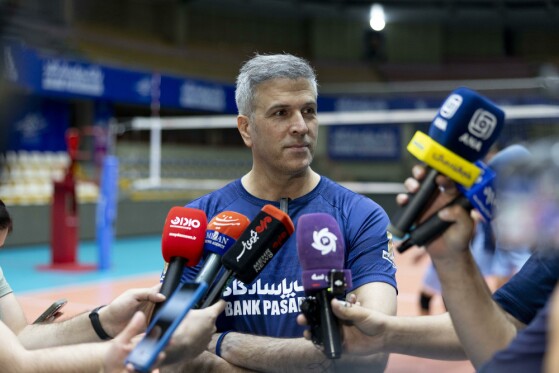 آخرین تمرین تیم ملی والیبال زیر ۲۱ سال مردان قبل از اعزام به مسابقات جهانی