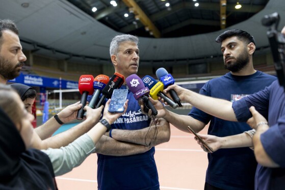 آخرین تمرین تیم ملی والیبال زیر ۲۱ سال مردان قبل از اعزام به مسابقات جهانی