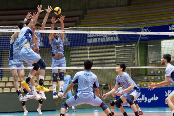 آخرین تمرین تیم ملی والیبال زیر ۲۱ سال مردان قبل از اعزام به مسابقات جهانی