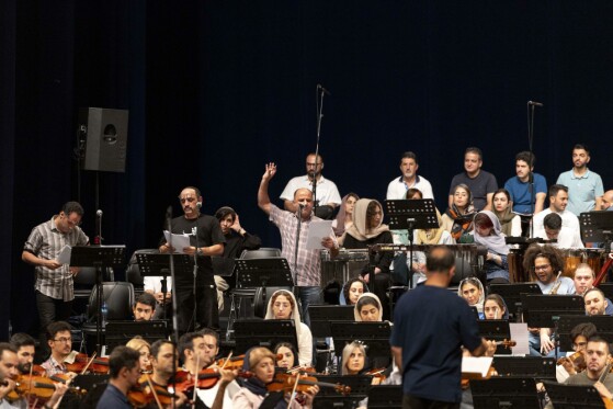 تمرین ارکستر سمفونیک تهران