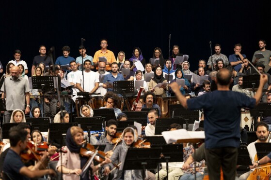 تمرین ارکستر سمفونیک تهران