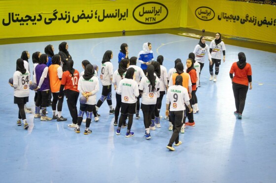 تمرین تیم ملی هندبال زنان