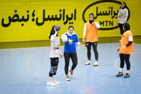 تمرین تیم ملی هندبال زنان