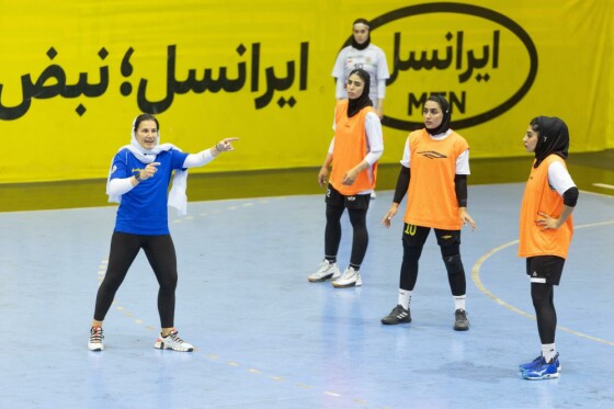 تمرین تیم ملی هندبال زنان