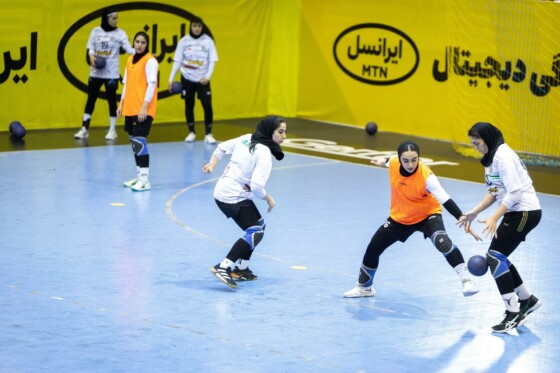 تمرین تیم ملی هندبال زنان