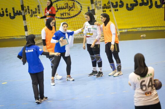تمرین تیم ملی هندبال زنان