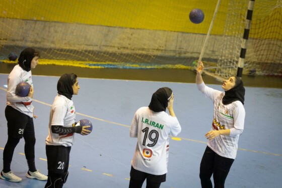 تمرین تیم ملی هندبال زنان