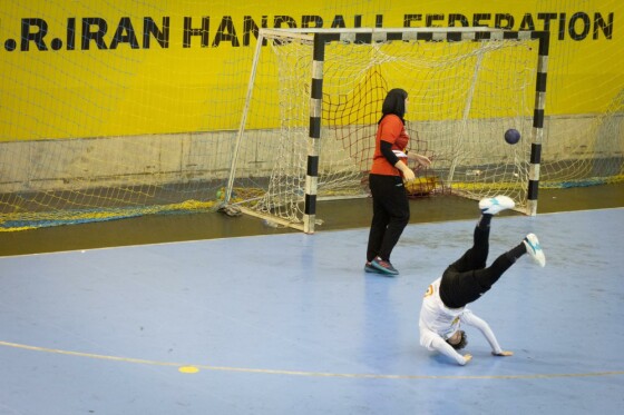 تمرین تیم ملی هندبال زنان