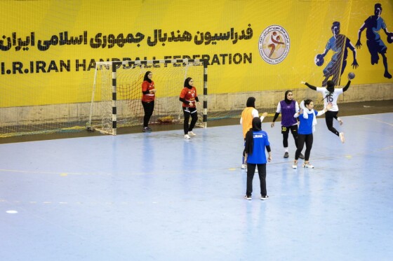 تمرین تیم ملی هندبال زنان