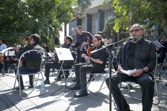 مراسم تشییع پیکر استاد احمد پژمان