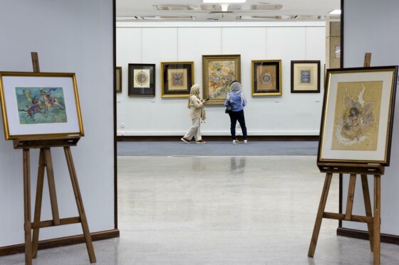 افتتاحیه نمایشگاه همای نگارگری ایران