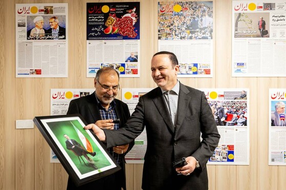 بازدید رضا مسرور از روزنامه ایران