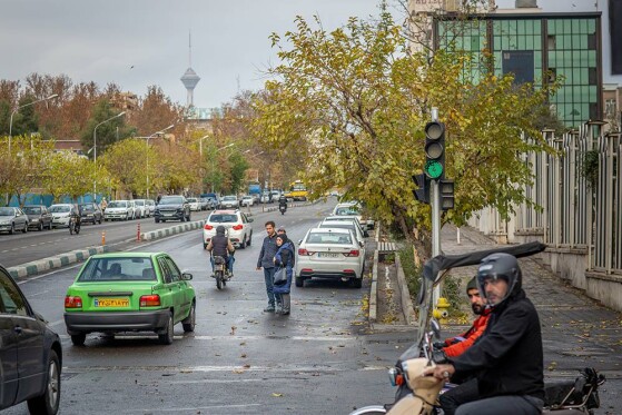 تهران بارانی شد