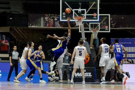 دیدار تیم‌های بسکتبال شهرداری گرگان - الریاضی بیروت