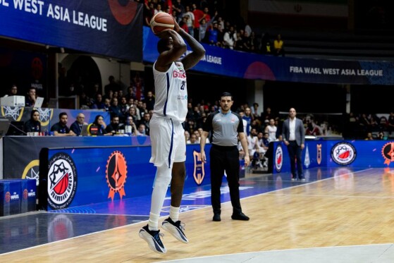 دیدار تیم‌های بسکتبال شهرداری گرگان - الریاضی بیروت