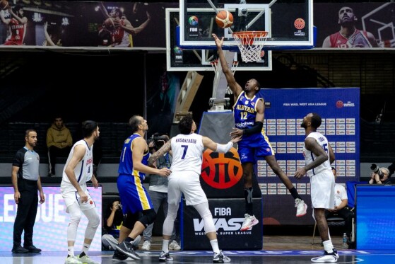 دیدار تیم‌های بسکتبال شهرداری گرگان - الریاضی بیروت