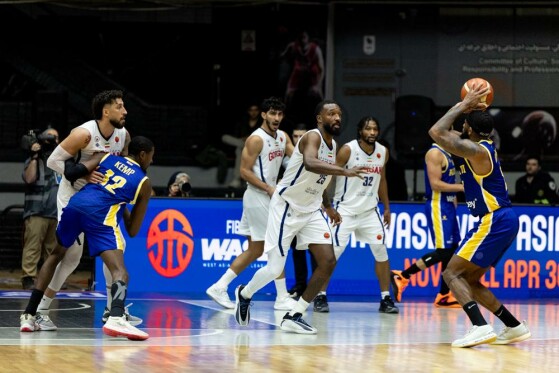 دیدار تیم‌های بسکتبال شهرداری گرگان - الریاضی بیروت