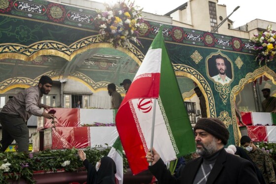 مراسم تشییع شهدای امنیت