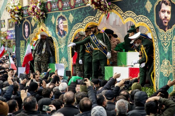 مراسم تشییع شهدای امنیت