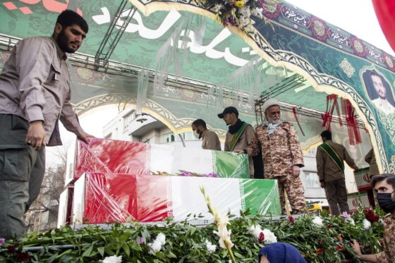 مراسم تشییع شهدای امنیت