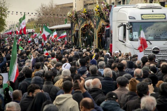 مراسم تشییع شهدای امنیت