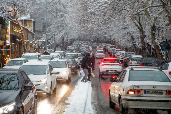 بارش برف در تهران