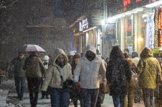 بارش برف در تهران