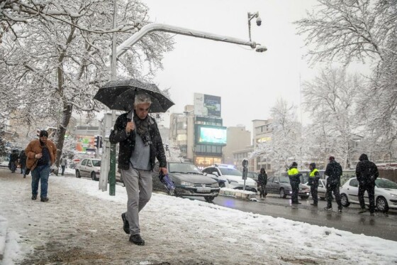 بارش برف در تهران