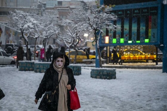 بارش برف در تهران