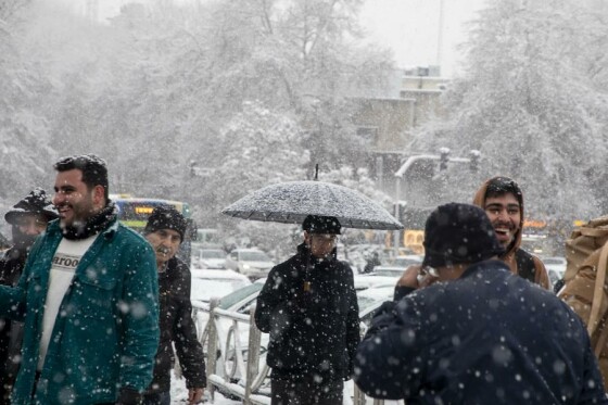 بارش برف در تهران