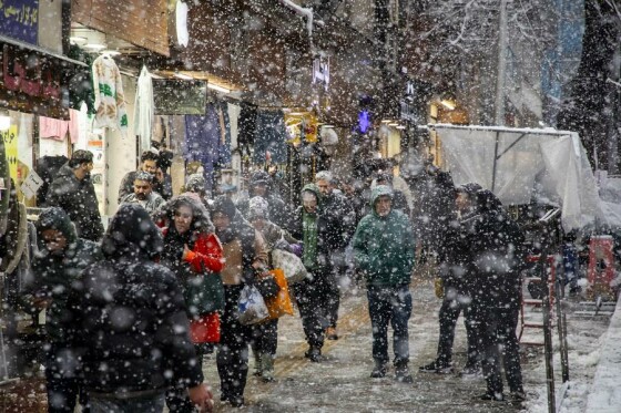 بارش برف در تهران