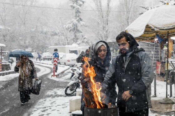 بارش برف در تهران