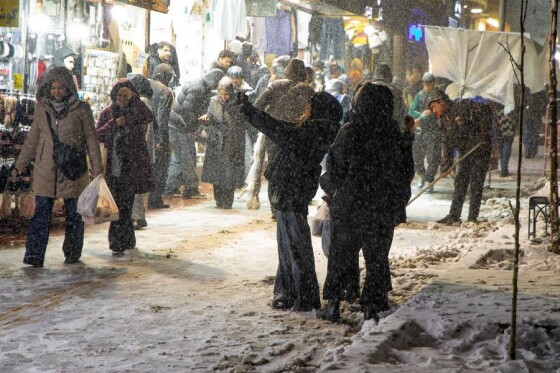 بارش برف در تهران