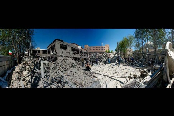 تخریب ساختمان فناوری اطلاعات دانشگاه شریف