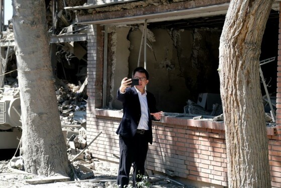 تخریب ساختمان فناوری اطلاعات دانشگاه شریف