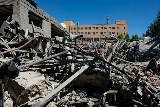 تخریب ساختمان فناوری اطلاعات دانشگاه شریف